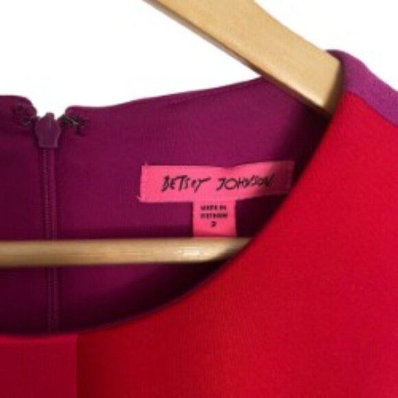 Betsey Johnson Color Block Shift Dress 2 - Picture 3 of 4